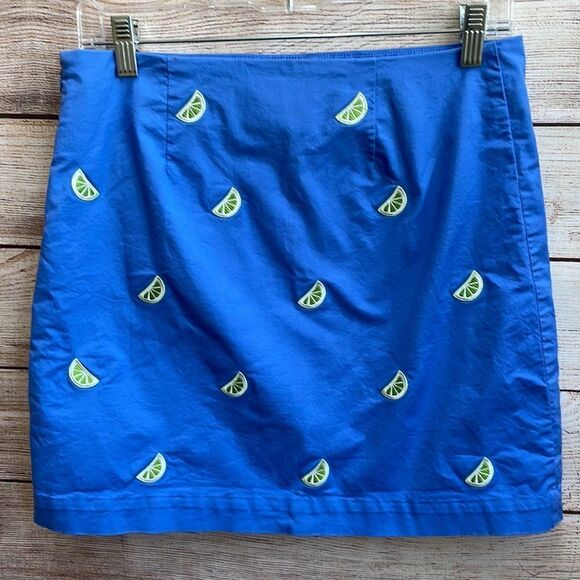VINEYARD VINES SKIRT WITH EMBROIDERED LIMES‎ - Picture 4 of 5